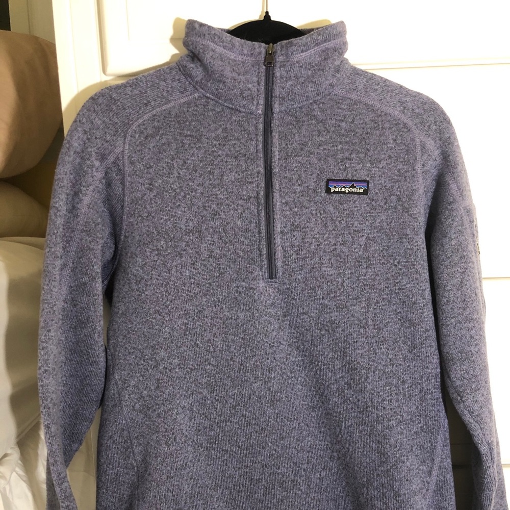 Patagonia 1/4 zip- purple